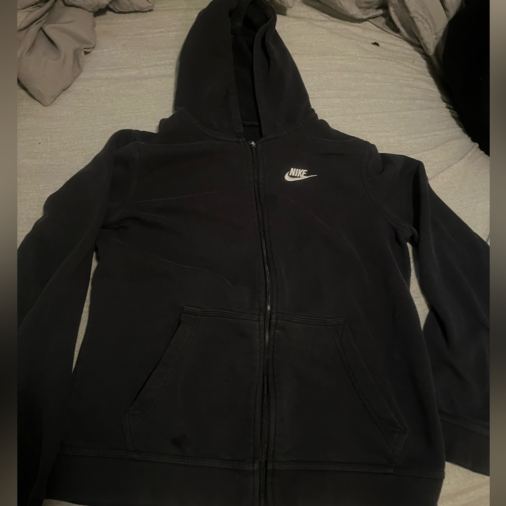 Women’s black nike zip up